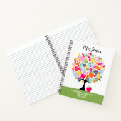 クラス名先生rainbow 感謝してい you apple tree ノートブック (内部)