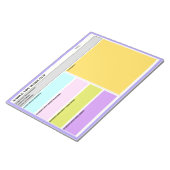 クラス外先生中の代替型枠 ノートパッド (アングル)