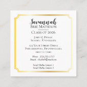 クラス年の卒業表の挿入名 |フォトカード コーリングカード (裏面)