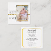 クラス年の卒業表の挿入名 |フォトカード コーリングカード (正面/裏面)