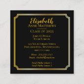 クラス年卒業式の挿入名 |フォトカード コーリングカード (裏面)