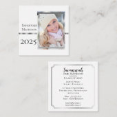 クラス年卒業式の挿入名 |フォトカード コーリングカード (正面/裏面)