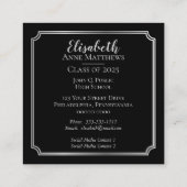 クラス年卒業式の挿入名 |フォトカード コーリングカード (裏面)