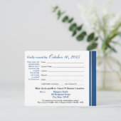 クラス懇親会のストライプ多様性の応答カード 出欠カード (スタンド正面)