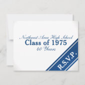 クラス懇親会のストライプ多様性の応答カード 出欠カード (裏面)