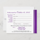 クラス懇親会のストライプ多様性の応答カード 招待状 (正面)