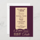 クラス懇親会の招待 案内ポストカード (正面/裏面)