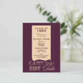 クラス懇親会の招待 案内ポストカード (スタンド正面)