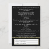 クラス懇親会の発表デザイン 招待状 (裏面)