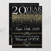 クラス懇親会の発表デザイン 招待状 (正面/裏面)