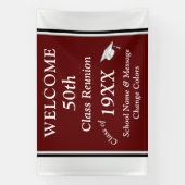 クラス懇親会アイディア50年、変更年、色、 横断幕 (縦)