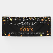 クラス懇親会ウェルカムオレンジスターカスタムズカラー 横断幕 (横)