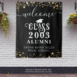 クラス懇親会ウェルカムクラス年度同窓生タイポグラフィ タペストリー