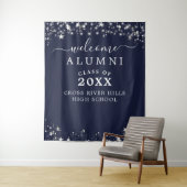 クラス懇親会ウェルカムネイビーブルースターズ タペストリー (インサイチュ)