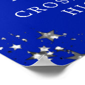 クラス懇親会ウェルカム王室のシルバースターズカスタム ポスター (角)