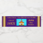 クラス懇親会ウォーターボトルラベルパーソナライズされた、 ペットボトルラベル (シングルラベル)