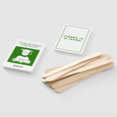 クラス懇親会エレガントグリーンホワイトカスタム ハンドファン (組立なし)