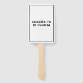 クラス懇親会エレガント白黒カスタム ハンドファン (裏面)