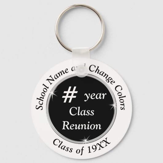 クラス懇親会ギフトアイディア任意の年と色 キーホルダー (正面)
