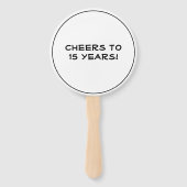 クラス懇親会クラス白黒カスタム ハンドファン (裏面)