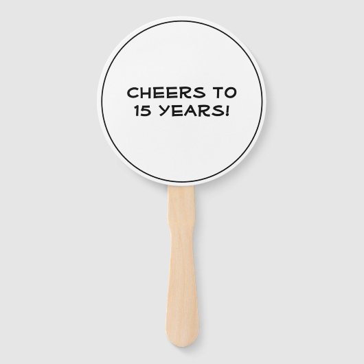 クラス懇親会クラス白黒カスタム ハンドファン (裏面)