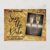 クラス懇親会ザデイトベビーボームシャンパーニュ 案内ポストカード (正面)