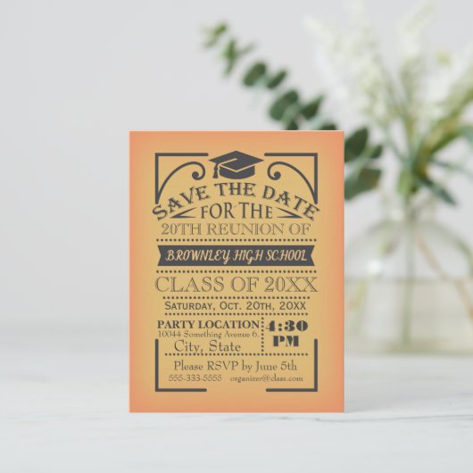 クラス懇親会デザイン ポストカード (スタンド正面)