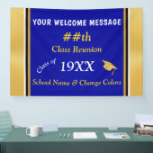 クラス懇親会バナー任意の年と色、製品 横断幕 (トレードショー)