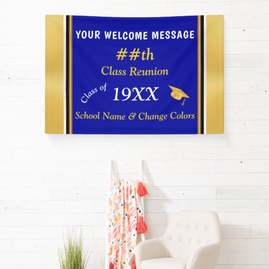 クラス懇親会バナー任意の年と色、製品 横断幕 (インサイチュ)