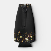 クラス懇親会ブラックオレンジスターズパーソナライズされた ボトルクーラー (裏面)