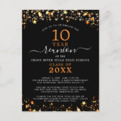 クラス懇親会ブラックオレンジスターズ任意の年 ポストカード (正面)