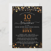 クラス懇親会ブラックオレンジスターズ任意の年 招待状 (正面)