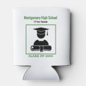 クラス懇親会ブラックグリーンカスタムMEMENTO 缶クーラー (裏面)