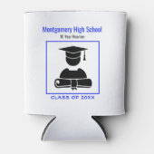 クラス懇親会ブラックブライトブルーカスタムホテルmemento 缶クーラー (正面)