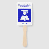 クラス懇親会ブルーホワイトカスタム ハンドファン (正面)