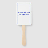 クラス懇親会ブルーホワイトカスタム ハンドファン (裏面)