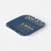 クラス懇親会ブルー金ゴールドスターパーソナライズされた ペーパープレート (傾斜あり)