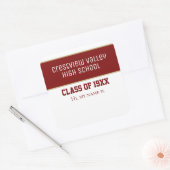 クラス懇親会名のシール スクエアシール (封筒)