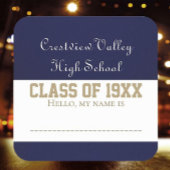 クラス懇親会名タグシール！ スクエアシール