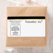 クラス懇親会名タグマスコットロゴイメージ ラベル (インサイチュ)