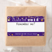 クラス懇親会名タグ金ゴールド星カスタム色 ラベル (インサイチュ)