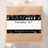 クラス懇親会名タグ金ゴールド星カスタム色 ラベル (インサイチュ)