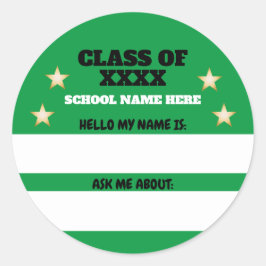 クラス懇親会名タグ頼について ラウンドシール