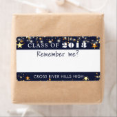 クラス懇親会名タグNavy青カスタム色 ラベル (インサイチュ)