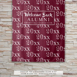 クラス懇親会年マルーン背景フォトプロップ タペストリー