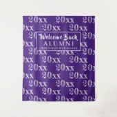 クラス懇親会年Purple Backdropフォトプロップ タペストリー (正面)