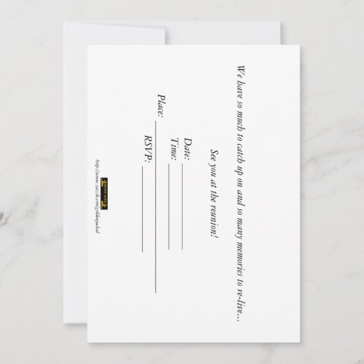 クラス懇親会懇親会高校教育 招待状 (裏面)