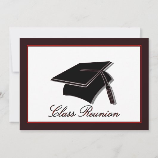 クラス懇親会懇親会高校教育 招待状 (正面)