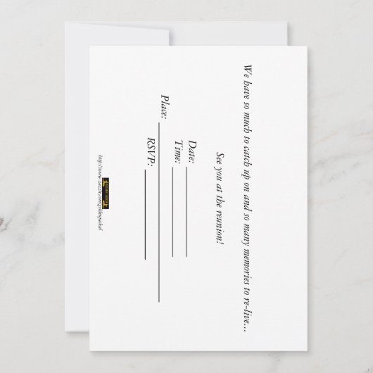 クラス懇親会懇親会高校教育 招待状 (裏面)