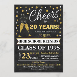 クラス懇親会招待状フェイク- chalkboard 招待状